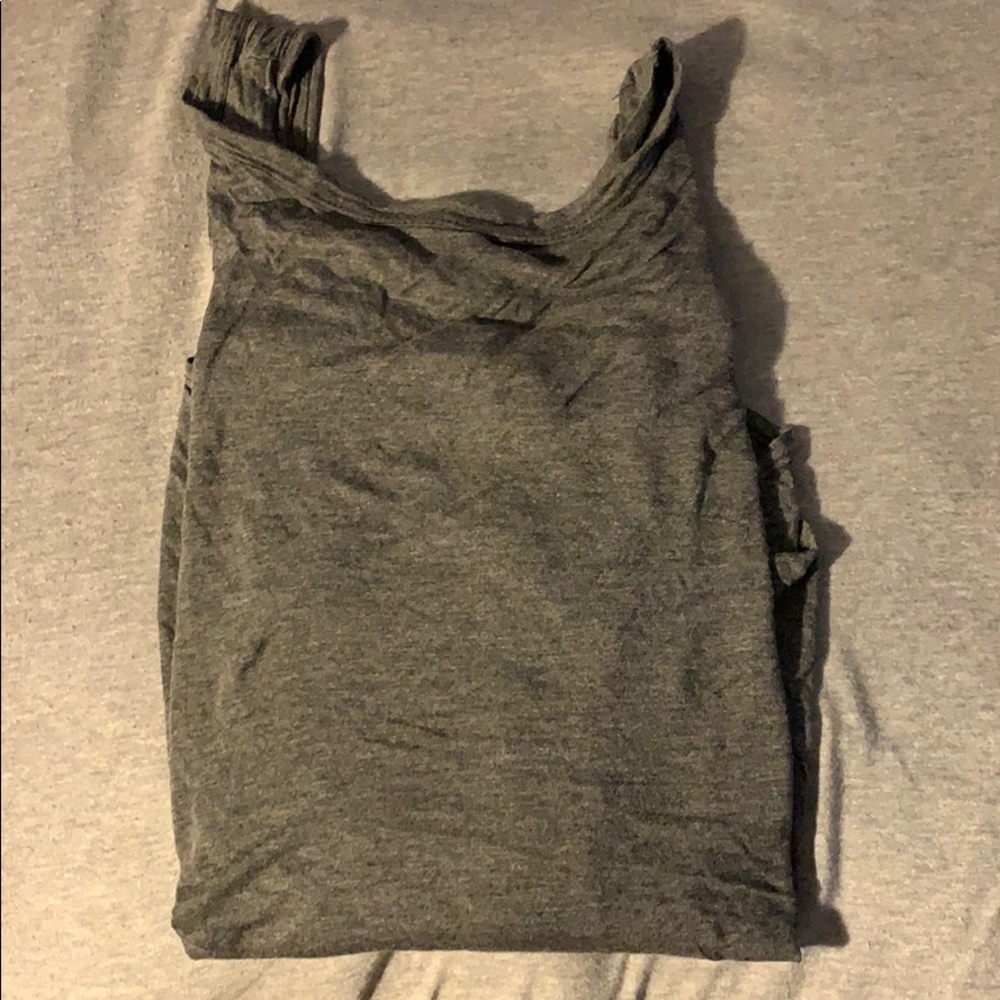 Grey tank t-shirt dress